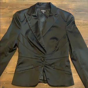 Bebe Black Satin Blazer